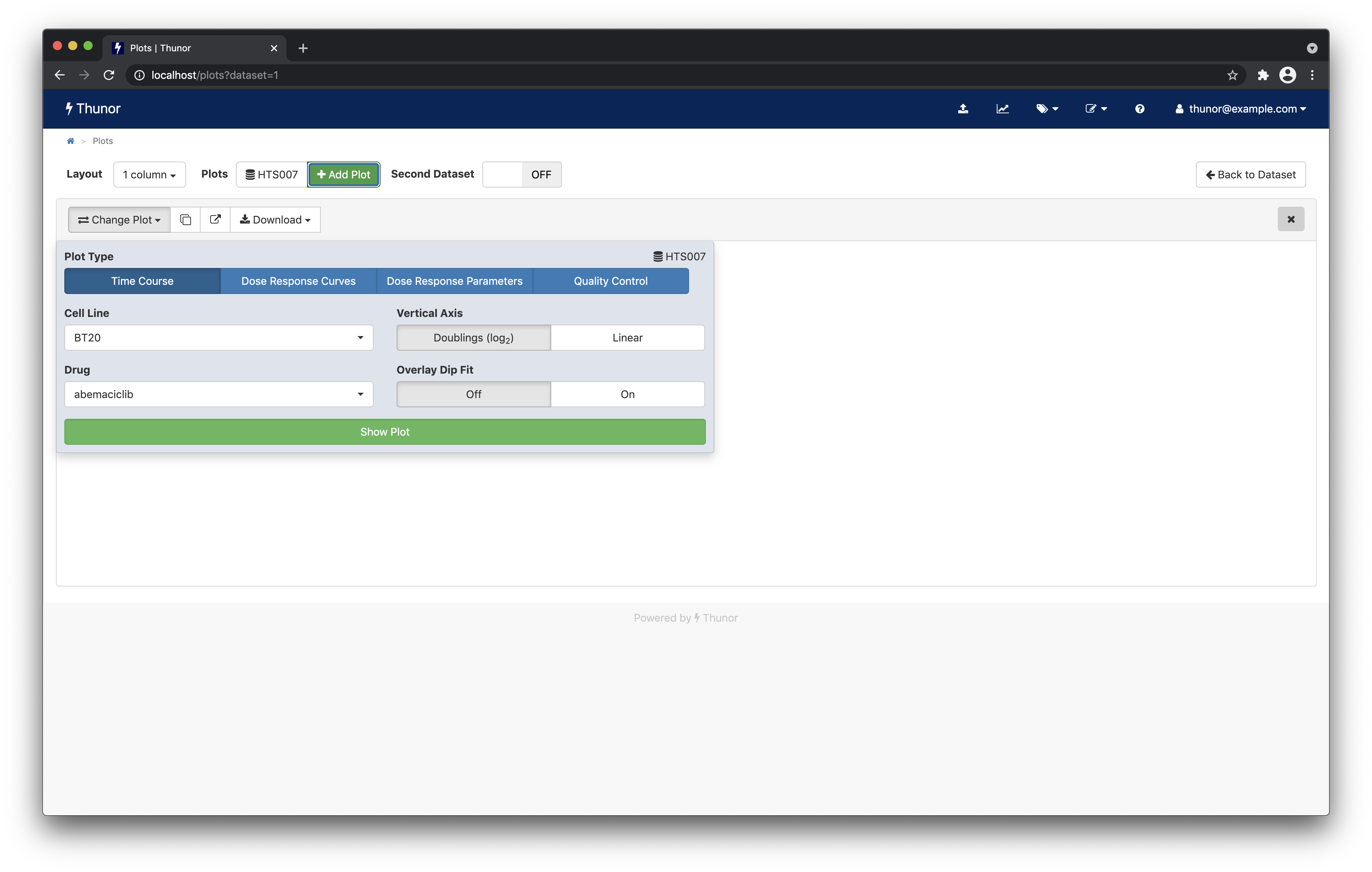 Thunor Web plot system